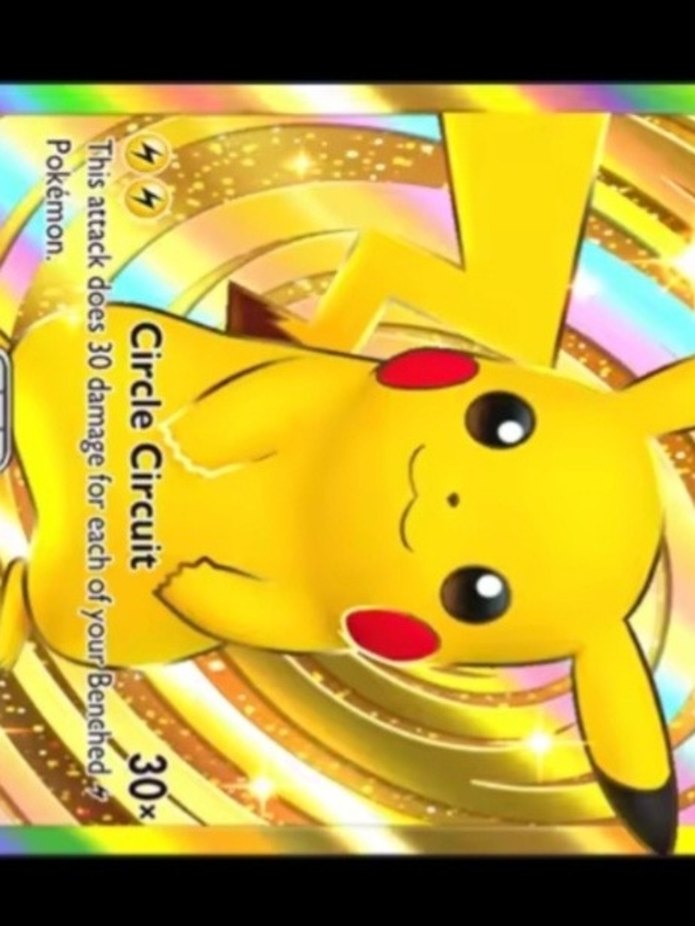Pokemon Pikachu Holo Credit Card SKIN Sticker
